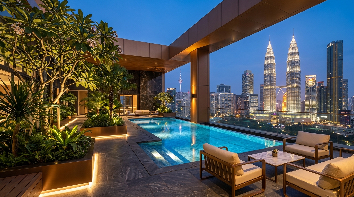 Manhattan Skyline Duplex Penthouse in Tribeca — KLCC, Kuala Lumpur, Malaysia